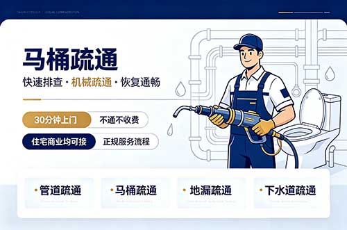 邗江马桶疏通